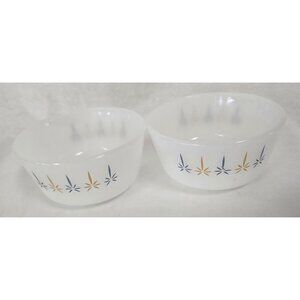 Vintage Anchor Hocking Fire King Glowing Candles 6oz Custard Cups MCM